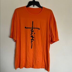 Bold Orange Faith Graphic Tee